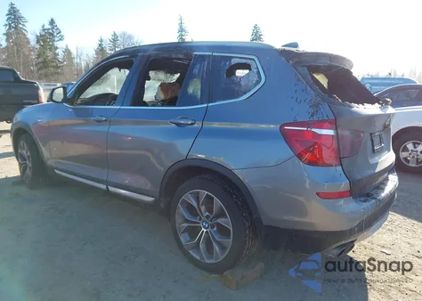2015 BMW X3 xDrive28I из США, поврежденный, VIN 5UXWX9C59F0D51792